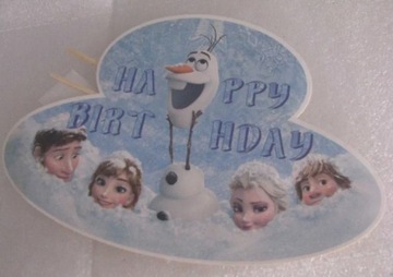 Topper  na tort Elsa Frozen Olaf kraina lodu