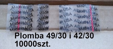 Plomba termokurczliwa  MADE IN USA  10 tys./szt.