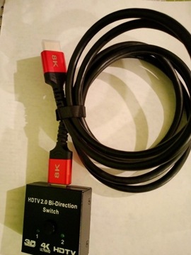 Rozdzielnik HDMI 2,0 + kabel 8k