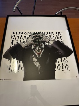 Print „The Joker” sygnowany B.Bolland. Duży format