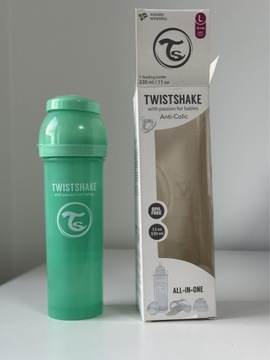 TwistShake butelka antykolkowa 330ml smoczek L4m+ 