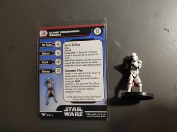 Star Wars Miniatures Clone commander bacara