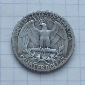 (3184) USA 25 centów 1944 b/z srebro 