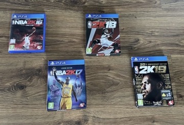 Zestaw 4 płyt ps4 NBA