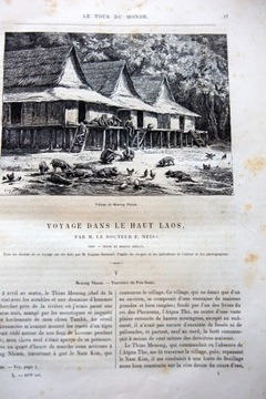 Le Tour du Monde 1885 - Francja Laos Samoa Belgia