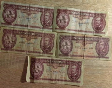 Banknoty 100 forintów 