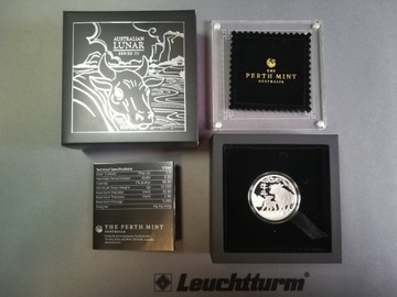 Lunar III rok Bawoła Wołu - 1/2oz Proof Bawół Wół