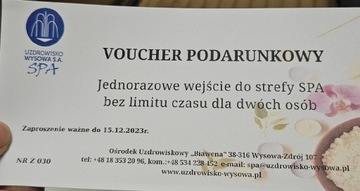 Voucher spa dla dwóch osób 