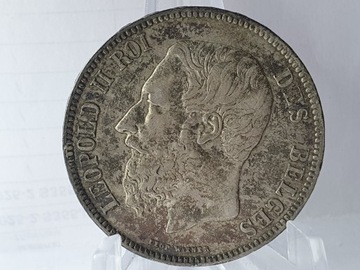 Belgia 5 Franków 1868