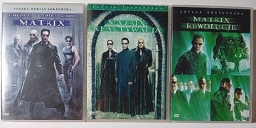 MATRIX + REAKTYWACJA + REWOLUCJE 5 x DVD LEKTOR PL