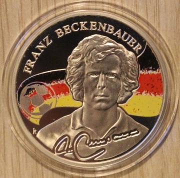 FRANZ BECKENBAUER 100 DRAM  2009 ARMENIA "KRÓLOWIE FUTBOLU" w "PIŁCE"