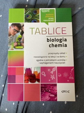 Książka tablice biologia, chemia 