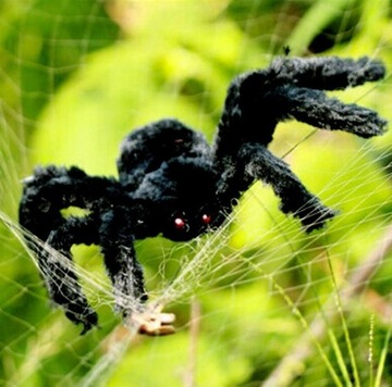 Duży pluszowy pająk 75cm. Halloween