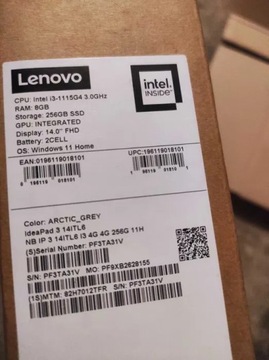 laptop Lenovo IdeaPad 3