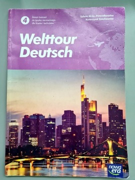 Nowe język niemiecki Welttour Deutsch 4 zeszyt ćwiczeń liceum i technikum