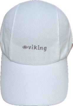 Biała czapka z daszkiem męska Viking 56