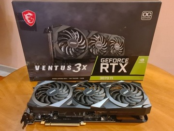 Karta graficzna MSI GeForce RTX 3070 Ti VENTUS 8GB