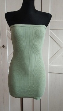 Sukienka zielona w prążki tuba selfieroom