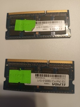 Pamięć RAM 2 x 2 GB 2Rx8 PC3-10600S-9-10-F1