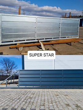Brama przesuwna pełna 4m SUPER STAR 5m,6m
