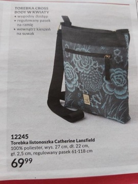 Torebka cross body marki Catherine Lansfield Avon