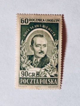 Znaczek 60 urodziny Bolesława Bieruta