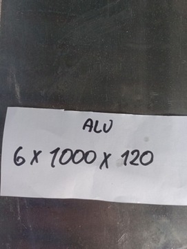 Blacha aluminiowa 6 mm Formatka 1000x100 alu