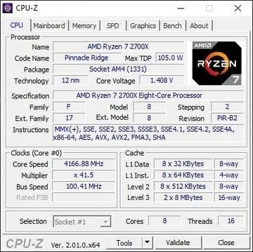 Procesor AMD ryzen 7 2700x