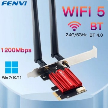 FENVI WiFi5 pcie intel AC1200 5GHz BT4.0 najtaniej