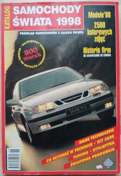 Katalog samochodowy - Samochody świata 1998