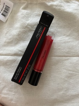 Shiseido shimmer gelgloss czerwony błyszczyk 