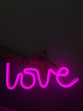 Neon LOVE MIŁOŚĆ nowy