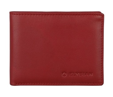 Elysian Men's leather wallet ELGW-10312-C04(Red)
