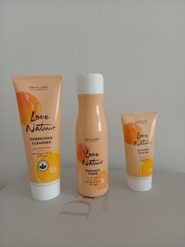 Zestaw Love Nature Organic Apricot & Orange 