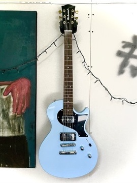 Richwood REG-430-IBU, niebieska gitara elektryczna