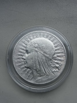 Moneta 10 złotych 1932 r bzm Głowa srebro 