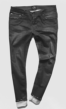 Dżinsy ARMANI JEANS grafitowe Made in Italy 32