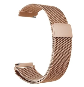 Bransoleta Rose Gold Mesh Mediolan 20mm do zegarka