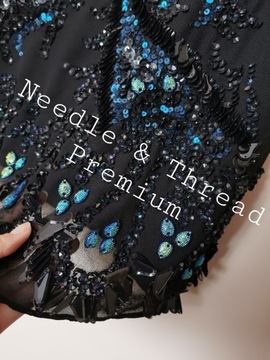 Needle&Thread bluzka top cekiny kryształki 38 M