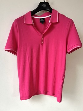 Nowa Męska koszulka polo różowa, Armani (L)