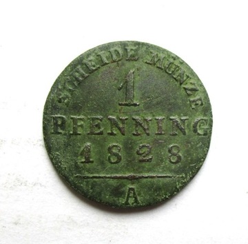 1 Pfennig 1828 r. Prusy