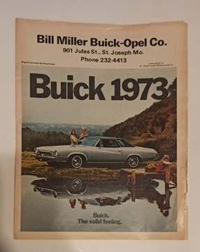 1973 Buick prospekt broszura Riviera Apollo