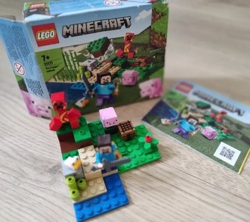Lego Minecraft 21177 zasadzka kompletne + pudełko