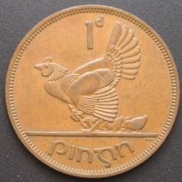 Irlandia 1 penny 1968 - kura - stan 1 -