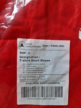 Koszulka T-Shirt DPD Czerwona krótki rękawek