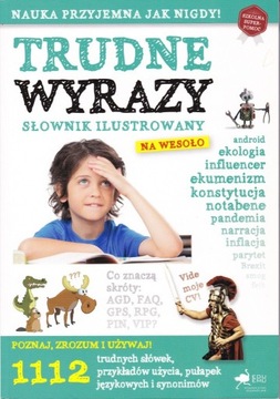 Trudne wyrazy słownik ilustrowany na wesoło EduEmu