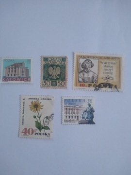 Znaczki pocztowe Polska kasowane