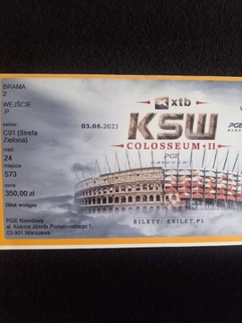 Bilet KSW Colosseum II 