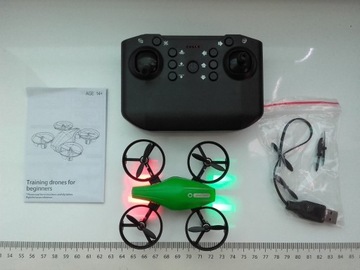 Dron GT1, Mini UAV, z pełną osłoną śmigieł, 3,7V 3