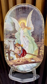 Talerz dekoracyjny Anioł stróż Bradex Anna Burg Komunia Chrzest